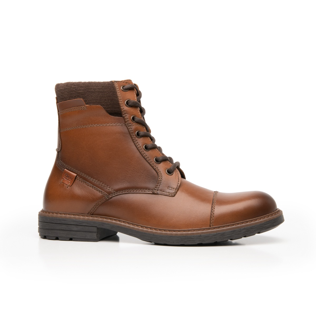 Botin Utilitario Flexi para Hombre con Agujetas Estilo 402508 Tan