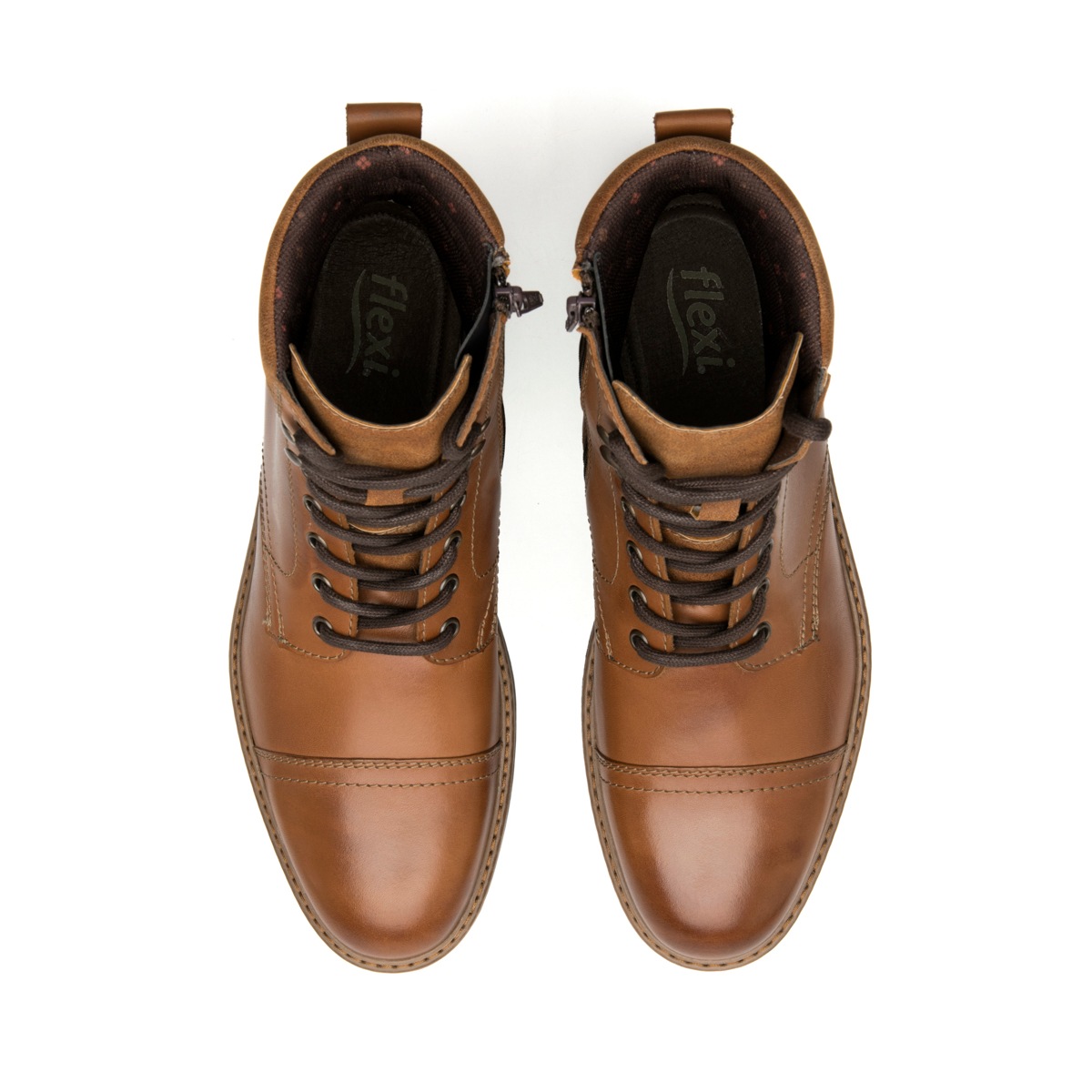 Botín Casual Flexi para Hombre Estilo 402516 Tan