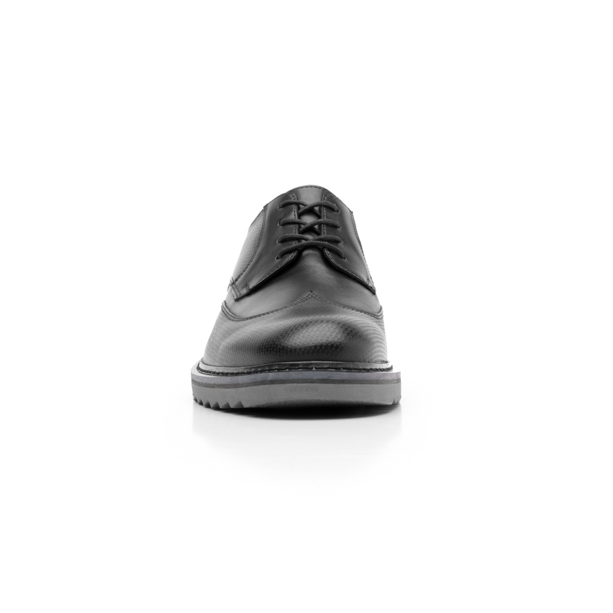 Zapato Casual Urbano Flexi Con Puntera Texturizada Para Hombre - Estilo 402702 Negro