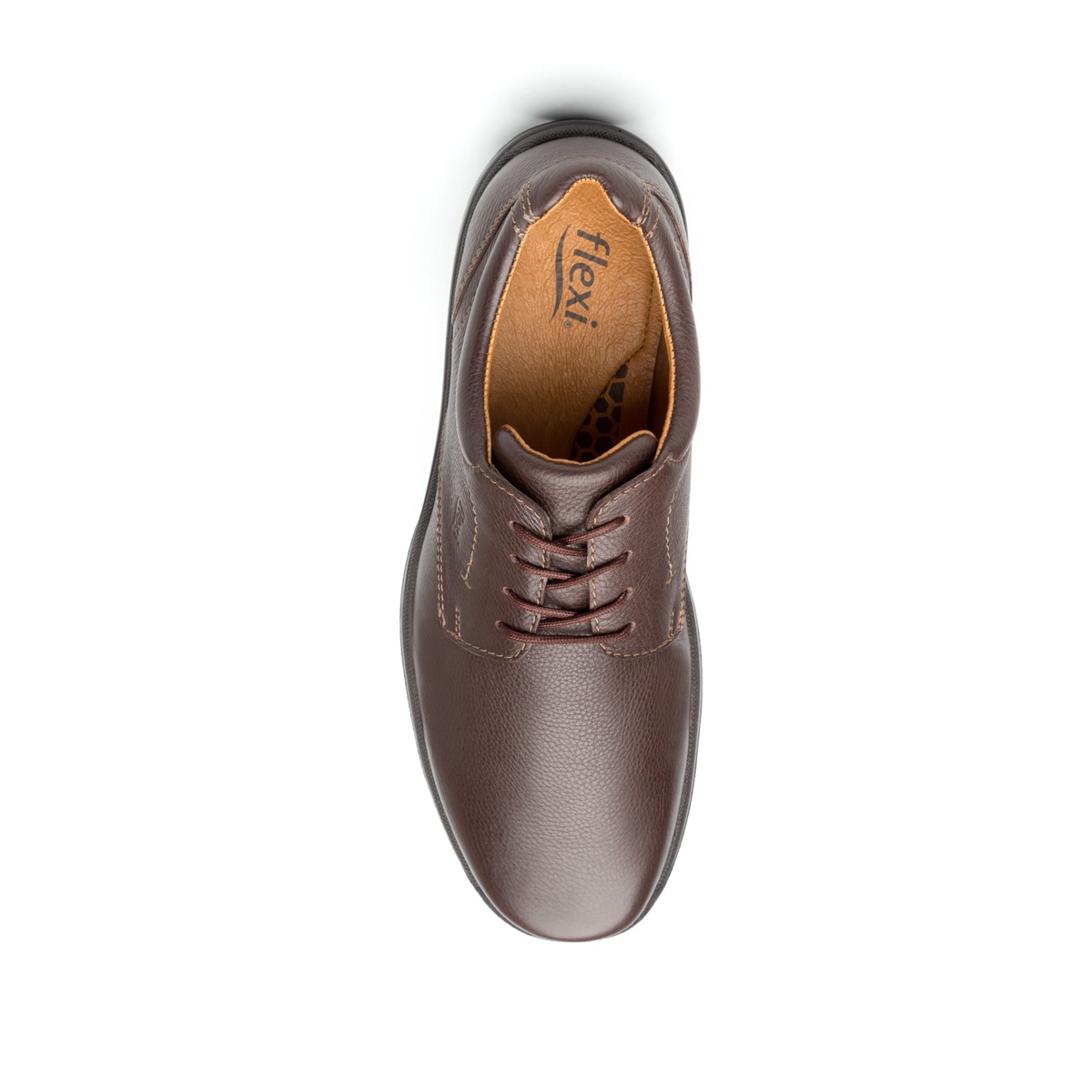 Zapato Casual Para Oficina Flexi Con Cápsula De Aire Para Hombre - Estilo 402801 Chocolate