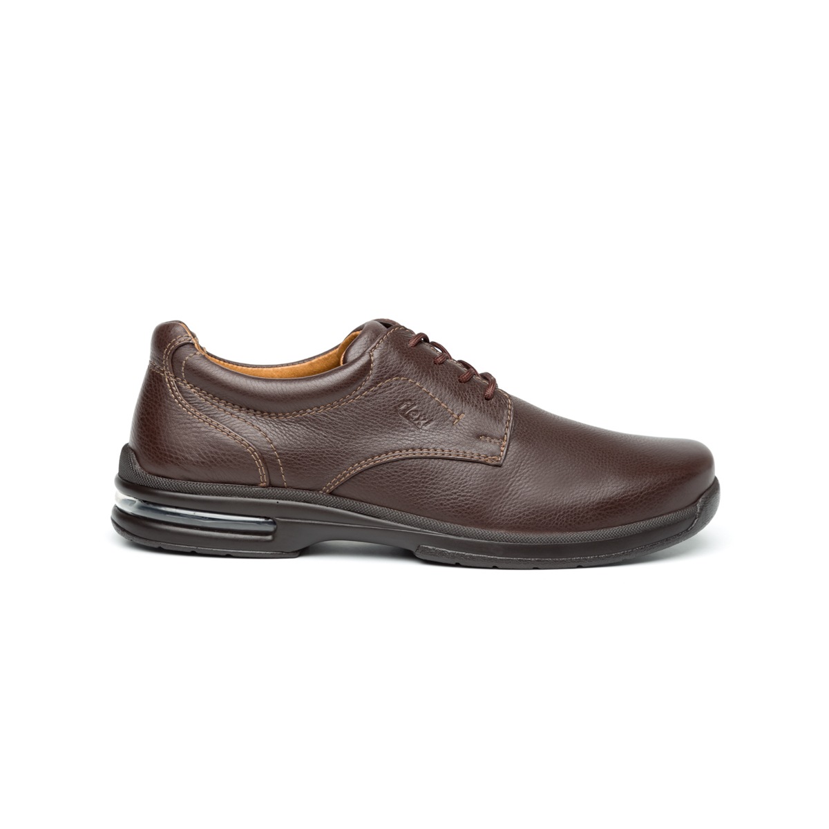 Zapato Casual Para Oficina Flexi Con Cápsula De Aire Para Hombre - Estilo 402801 Chocolate