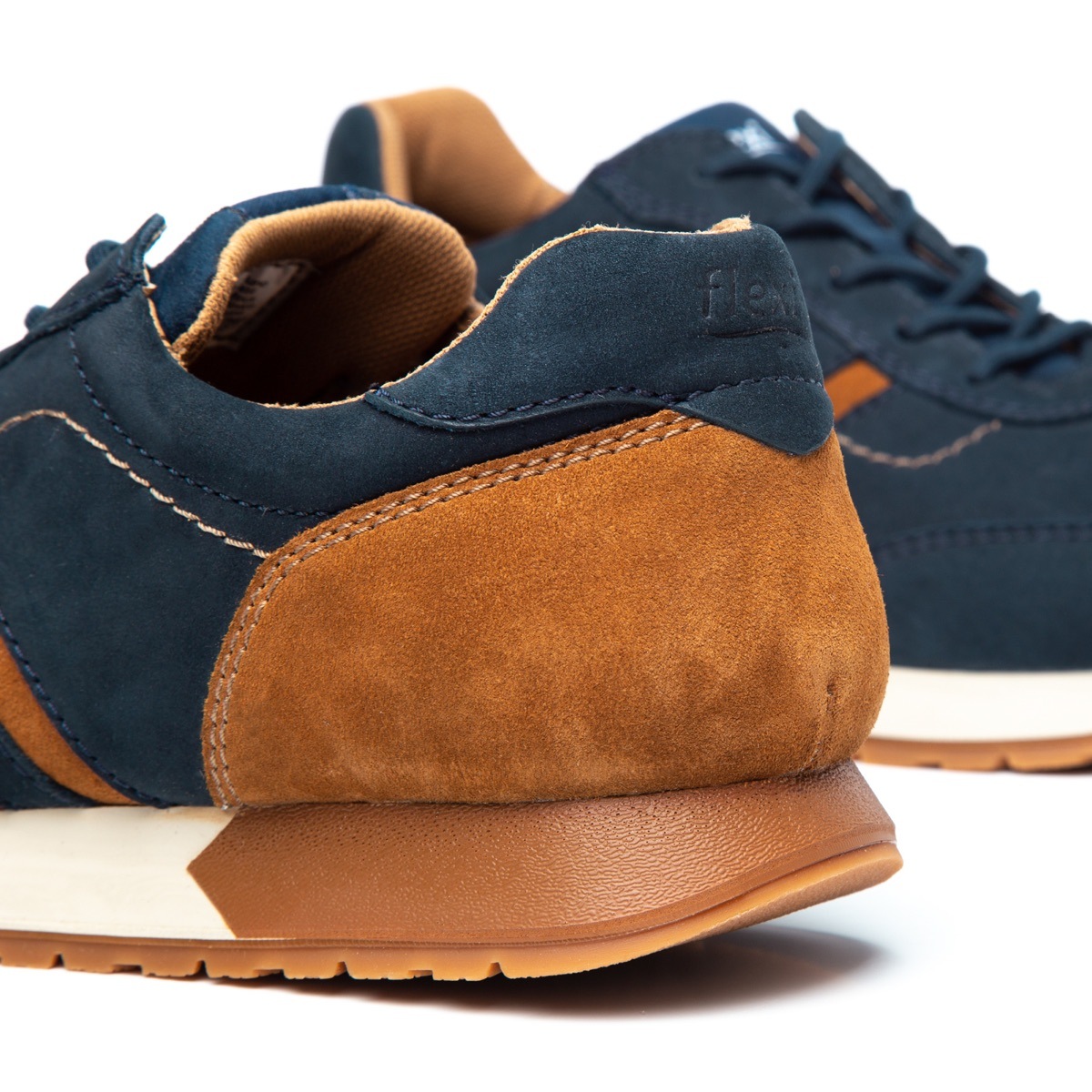 Sneaker Universitario Flexi De Nubuck Para Hombre - Estilo 403103 Azul