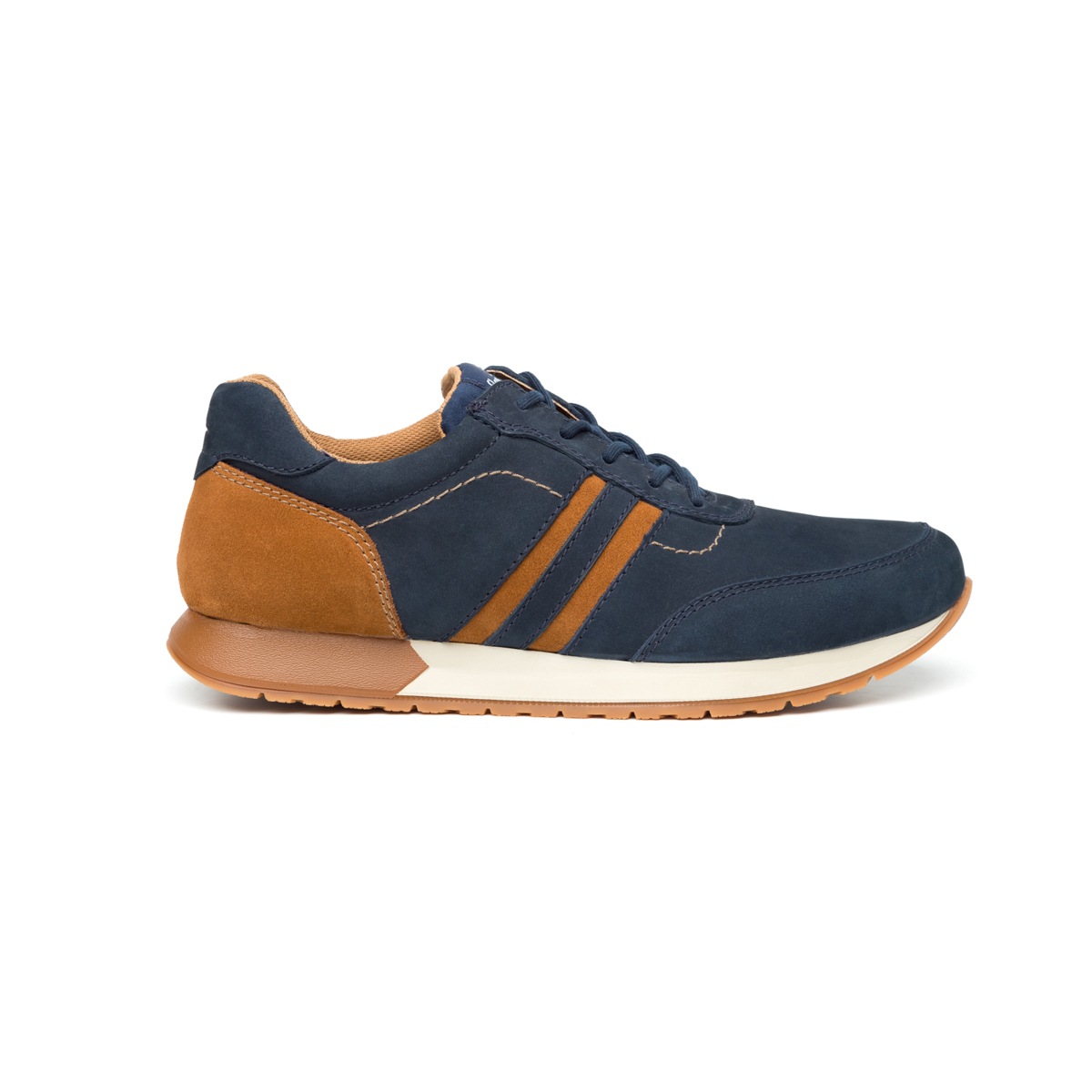 Sneaker Universitario Flexi De Nubuck Para Hombre - Estilo 403103 Azul