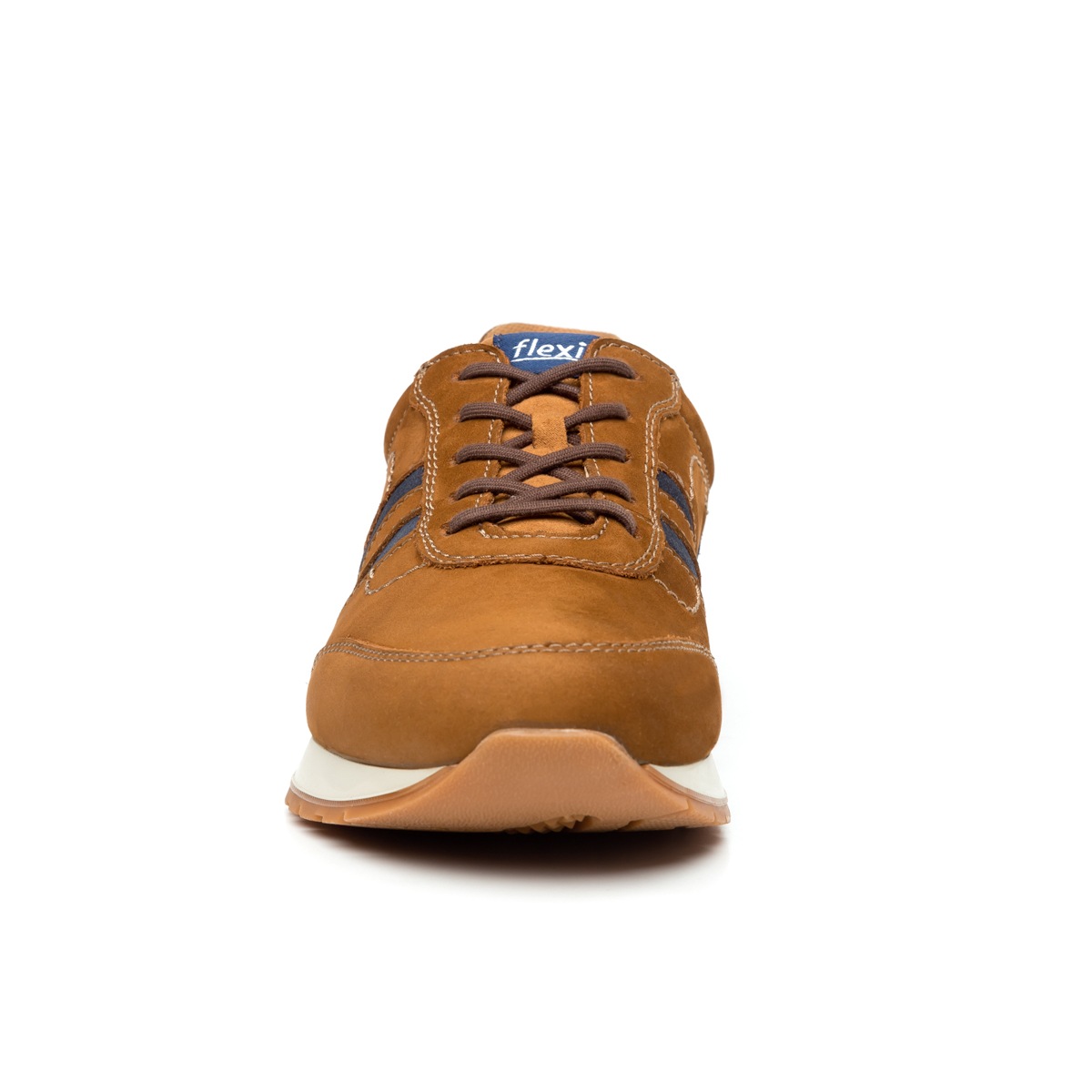 Sneaker Universitario Flexi De Nubuck Para Hombre - Estilo 403103 Tabaco