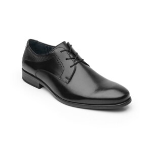 Zapato De Vestir Urbano Flexi Con Puntera Ovalada  Para Hombre - Estilo 403301 Negro