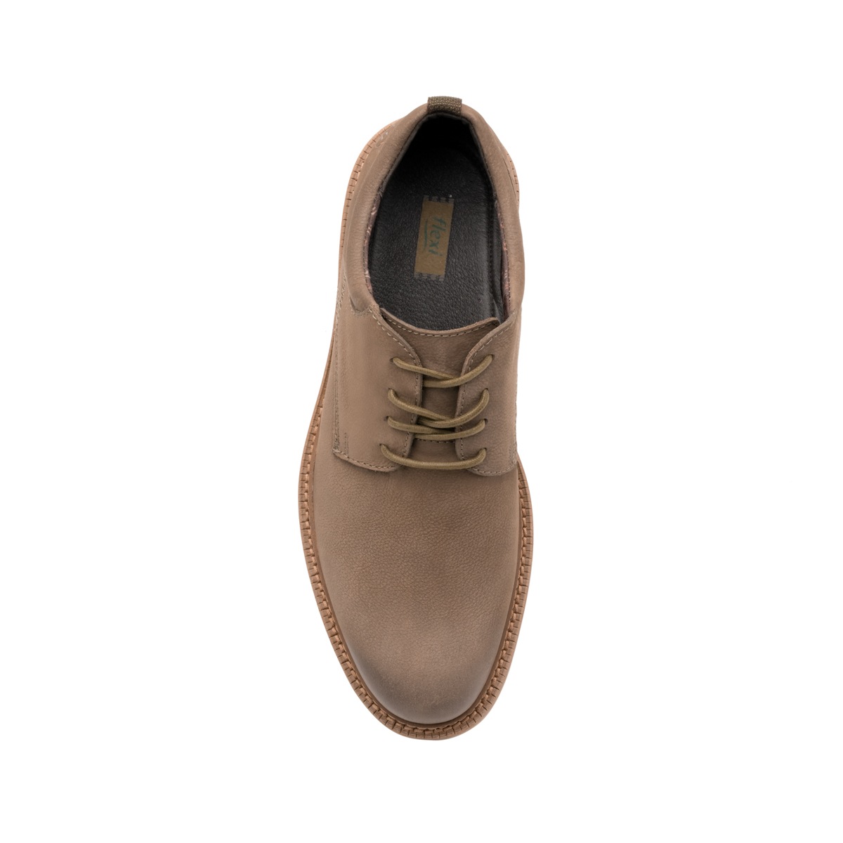 Zapato Casual Trendy Flexi Con Suela De Crepé Para Hombre - Estilo 403501 Taupe