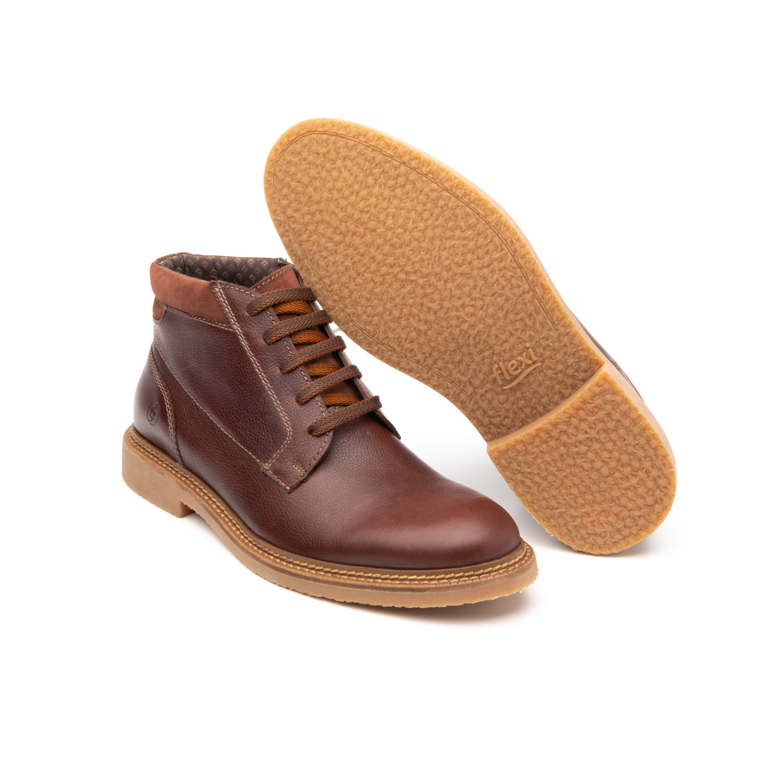 Botín Casual Trendy Flexi Con Suela De Crepé Para Hombre - Estilo 403502 Shedron