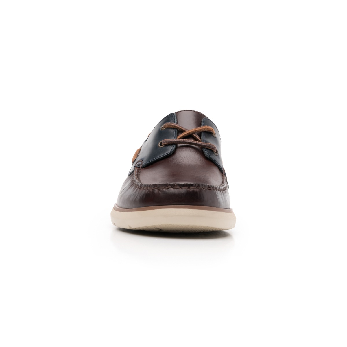 Zapato Casual De Playa Flexi Con Suela Extra Ligera Para Hombre - Estilo 403601 Nogal-Azul