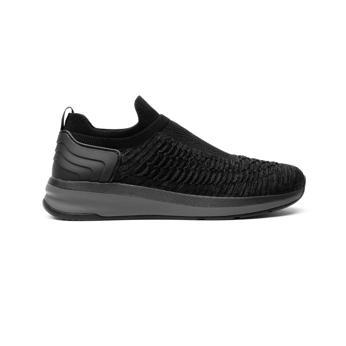 Sneaker Calcetin Flyknit Flexi para Hombre con Suela Estraligera Estilo 403804 Negro