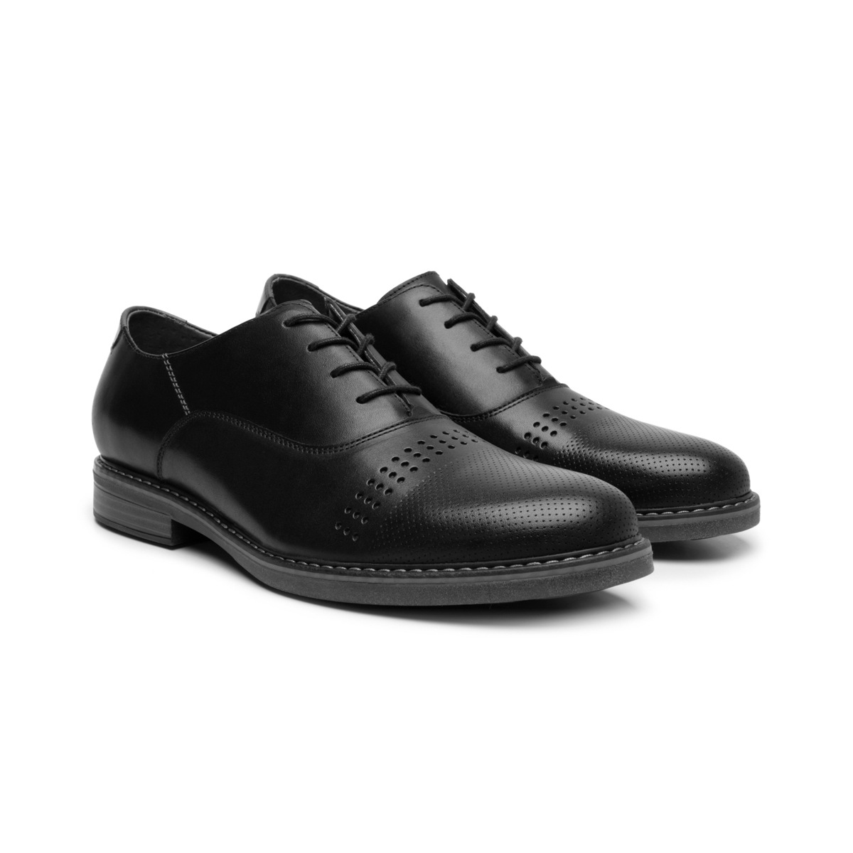 Oxford Casual Flexi para Hombre con Amarre Frontal Estilo 404608 Negro