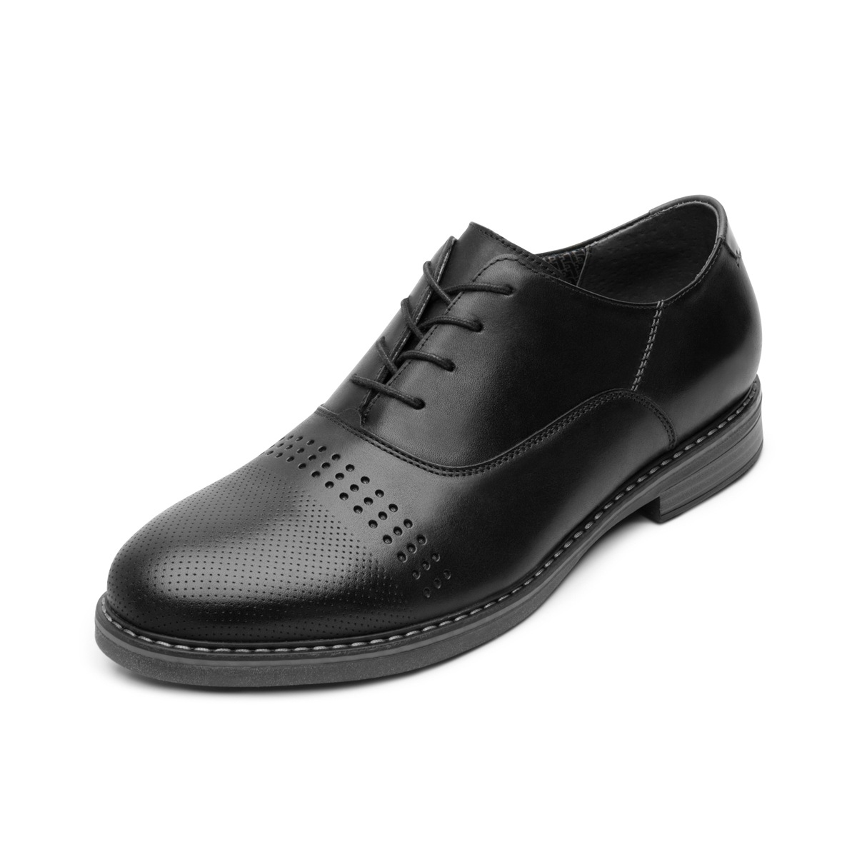 Oxford Casual Flexi para Hombre con Amarre Frontal Estilo 404608 Negro