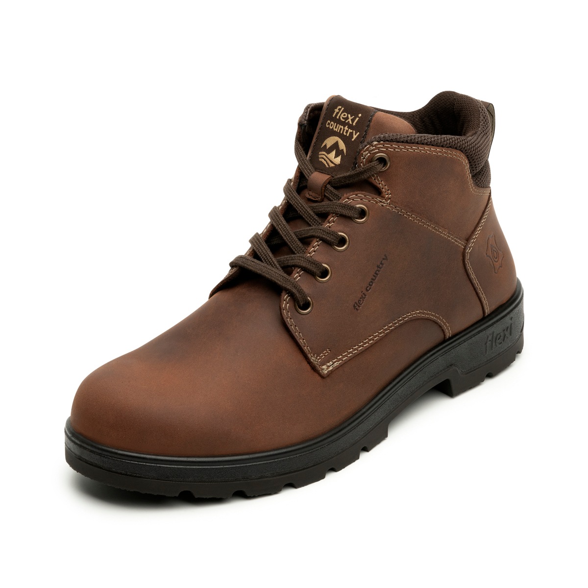 Botín Water Resistant Flexi Country para Hombre con Water Resistant Estilo 406101 Marrón