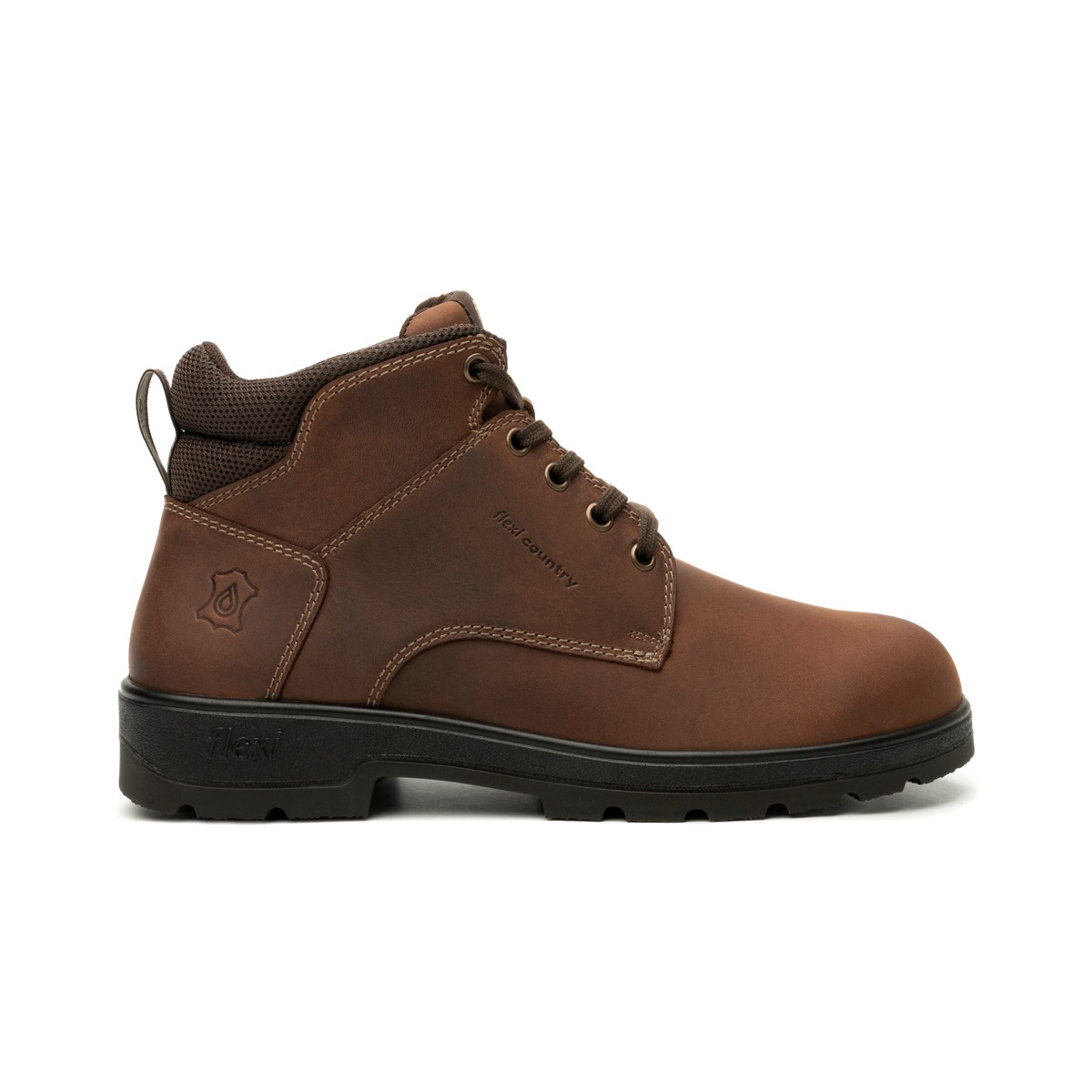 Botín Water Resistant Flexi Country para Hombre con Water Resistant Estilo 406101 Marrón