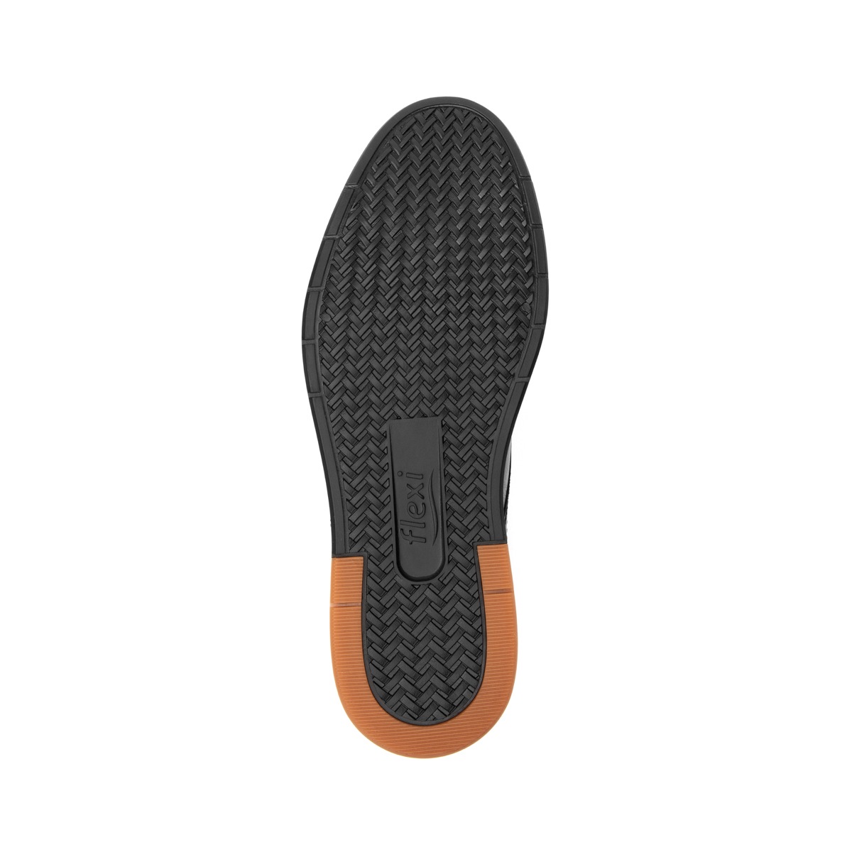 Derby Suela Bicolor Flexi para Hombre Estilo 406701 Negro