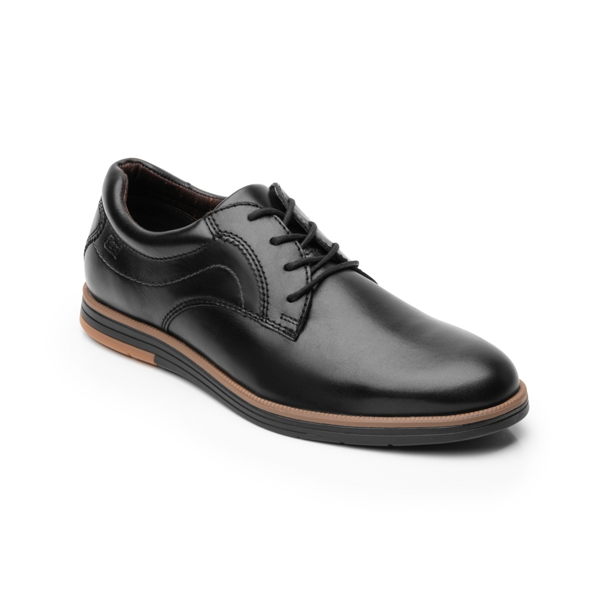 Derby Suela Bicolor Flexi para Hombre Estilo 406701 Negro