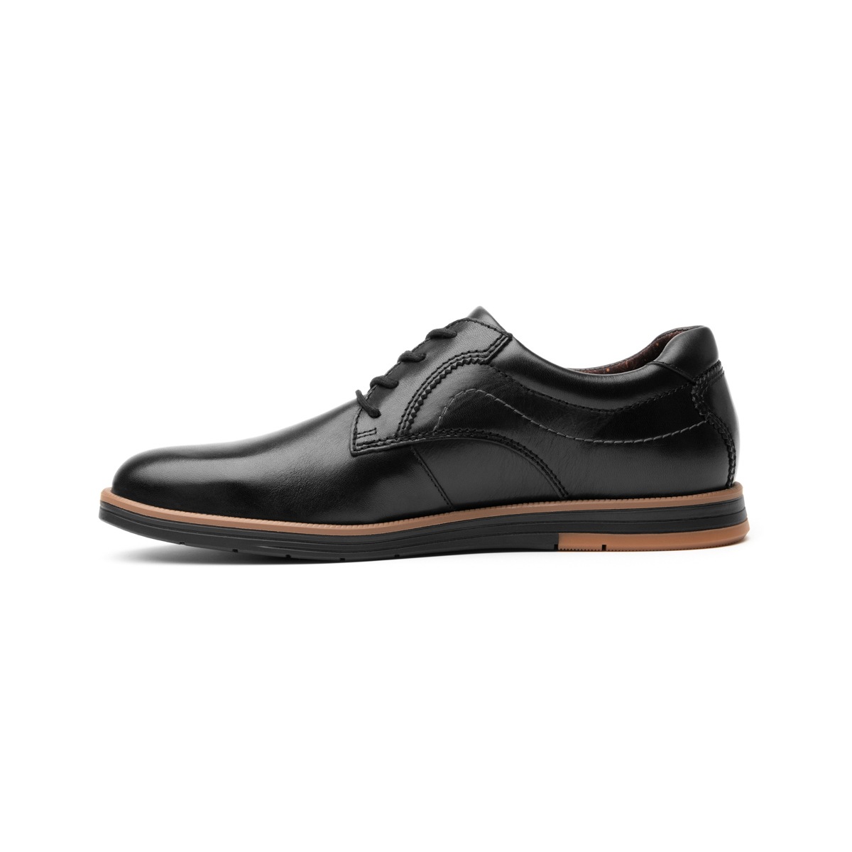 Derby Suela Bicolor Flexi para Hombre Estilo 406701 Negro