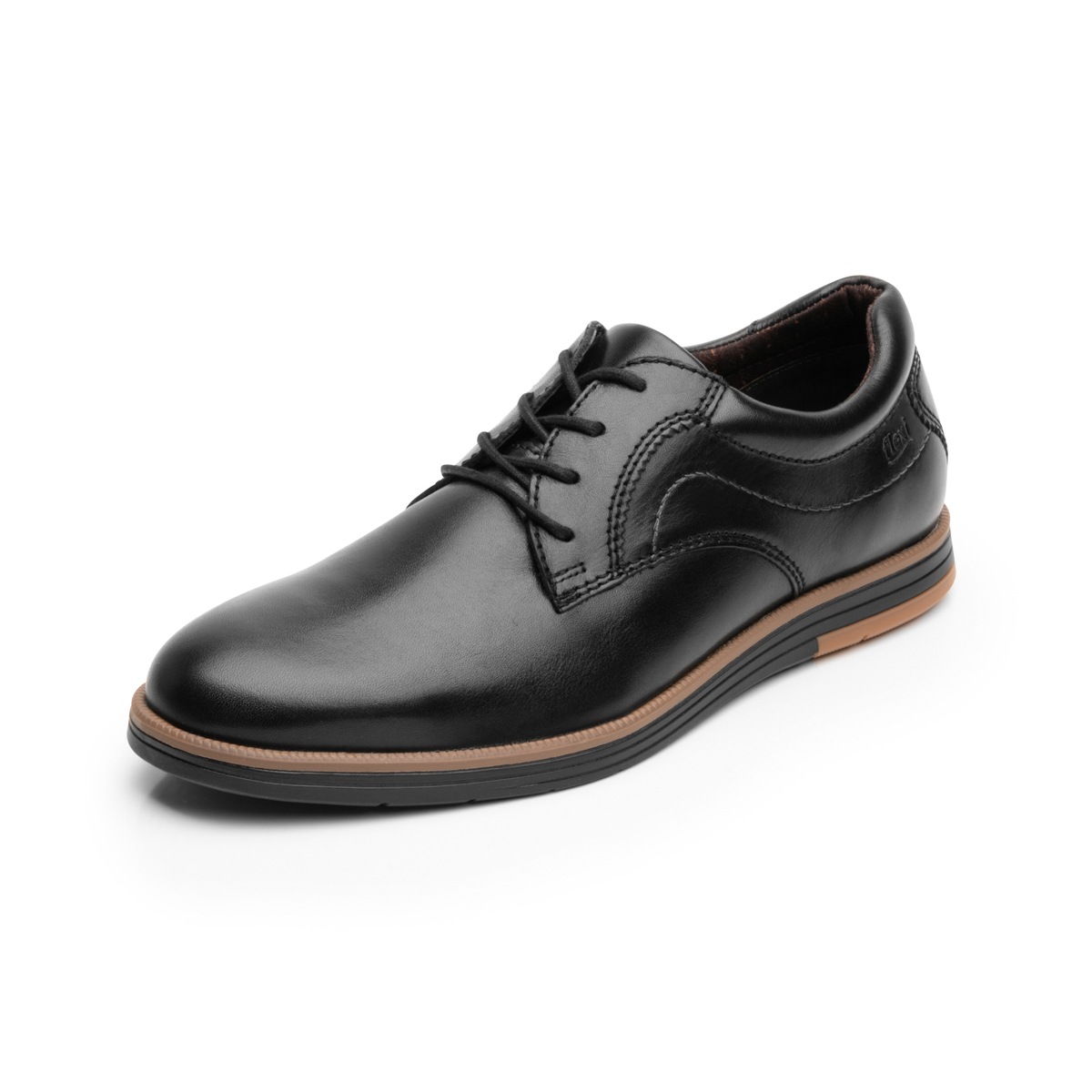 Derby Suela Bicolor Flexi para Hombre Estilo 406701 Negro