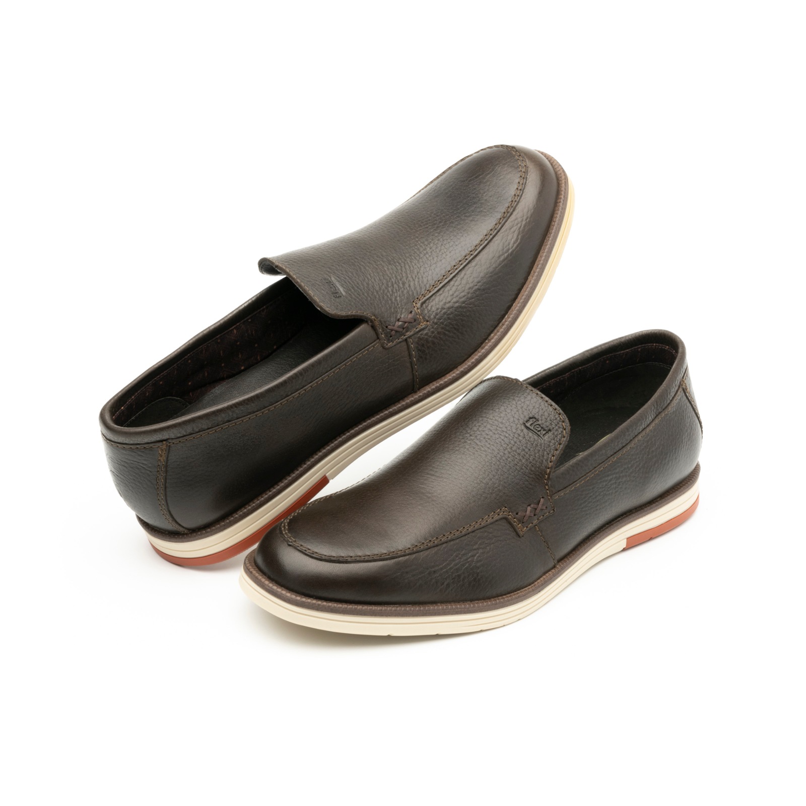 Loafer Piel Grasa Flexi para Hombre Estilo 406703 Chocolate