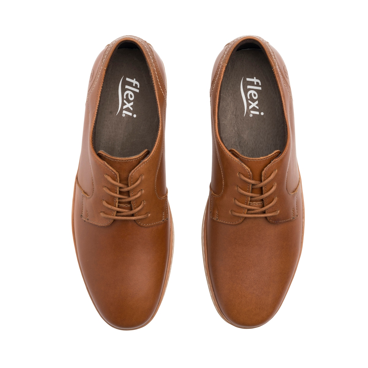 Derby Casual Flexi para Hombre Estilo 406801 Café