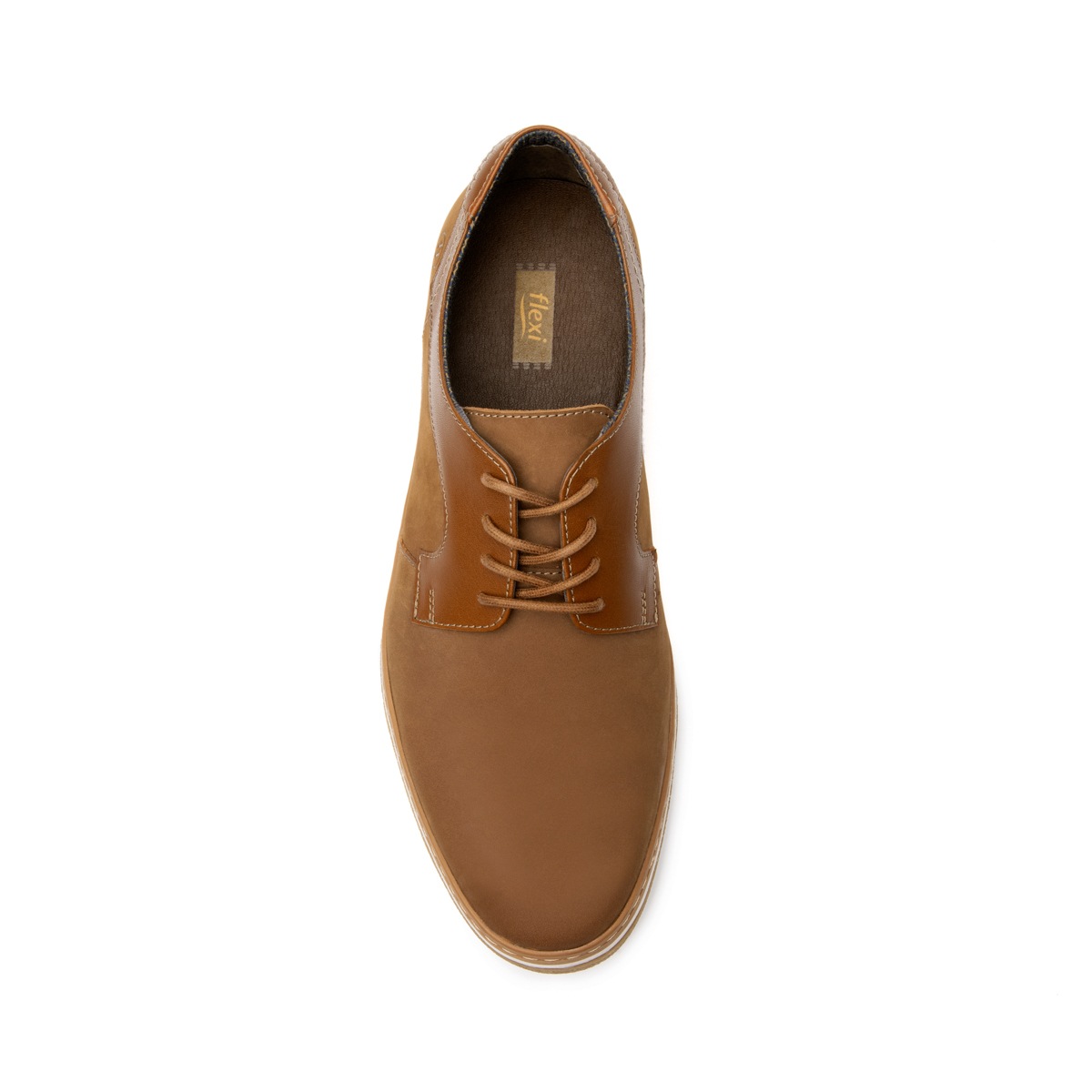Derby Tipo Alpargata Flexi para Hombre Estilo 406801 Tan