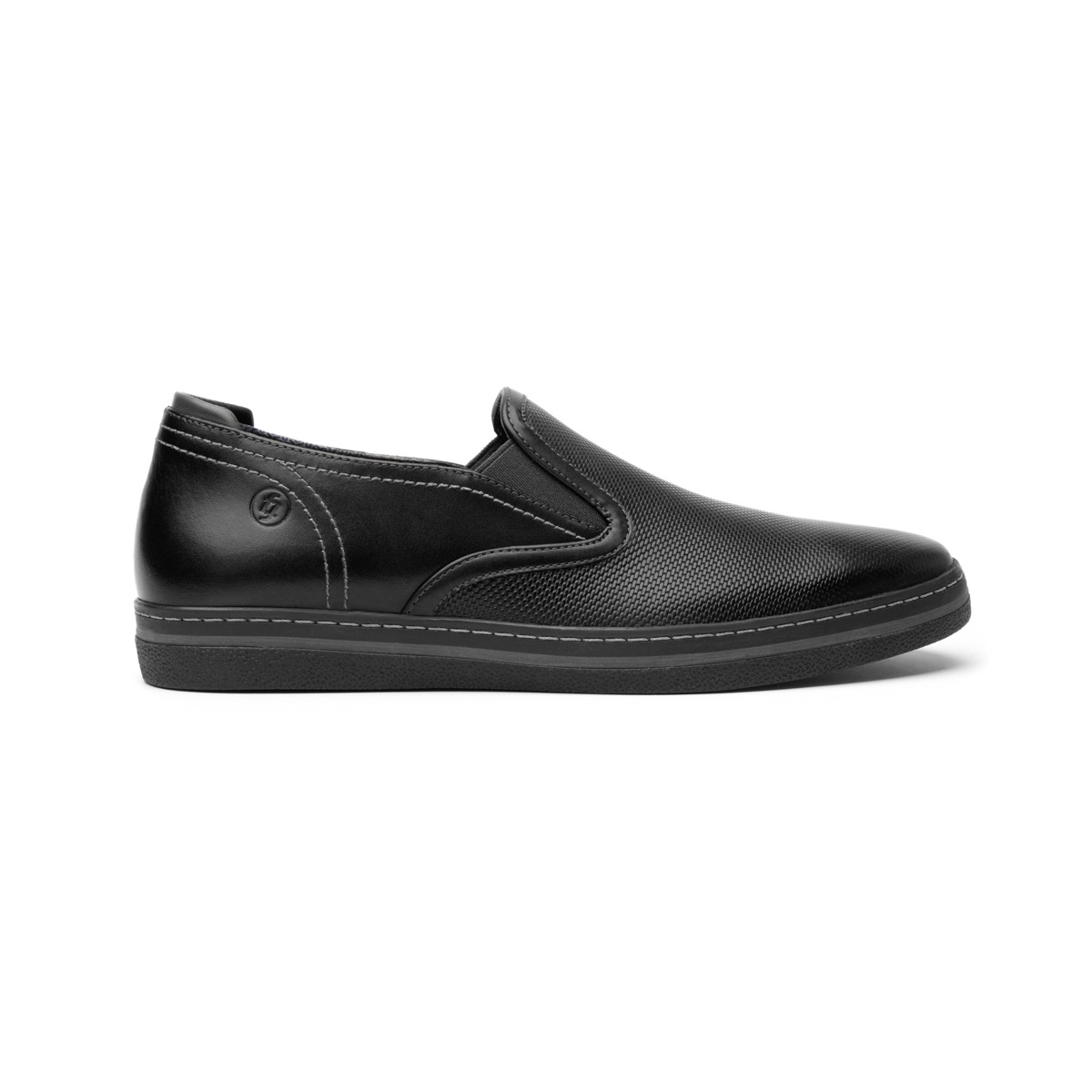 Loafer Piel Plaqueada Flexi para Hombre Estilo 406803 Negro