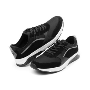 Sneaker Urbano Apiezado Flexi para Hombre con Suela Extraligera Estilo 407501 Negro
