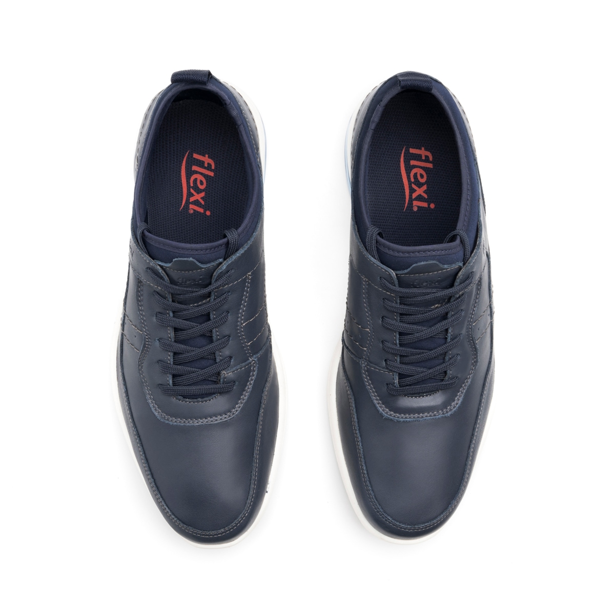Oxford Casual Flexi para Hombre con Suela Air Shock Estilo 408101 Azul