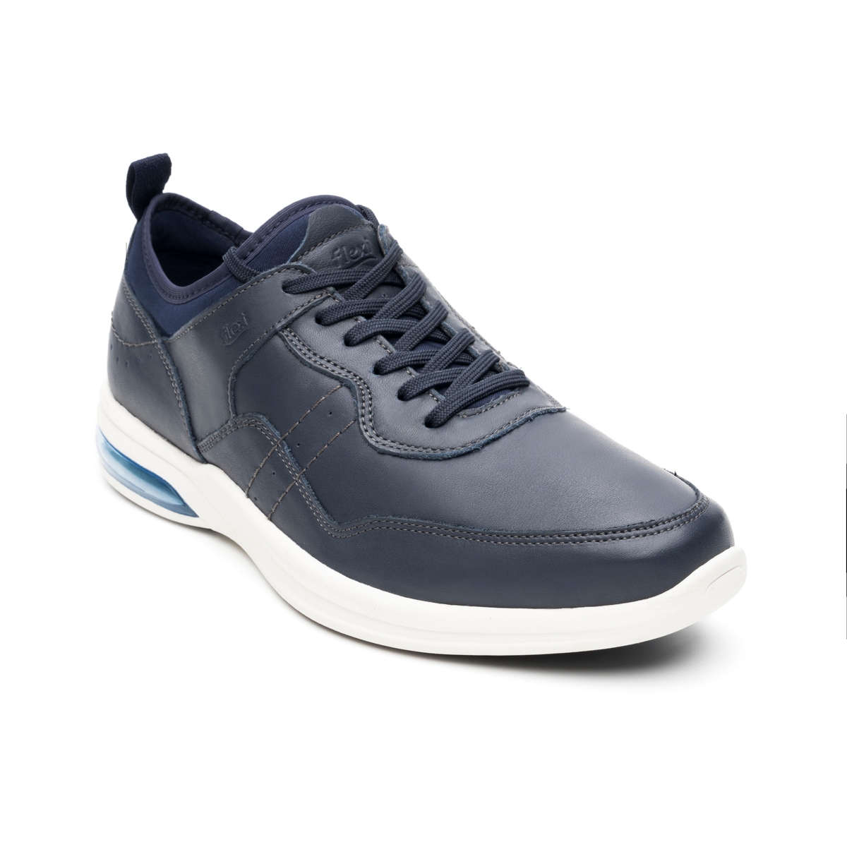 Oxford Casual Flexi para Hombre con Suela Air Shock Estilo 408101 Azul