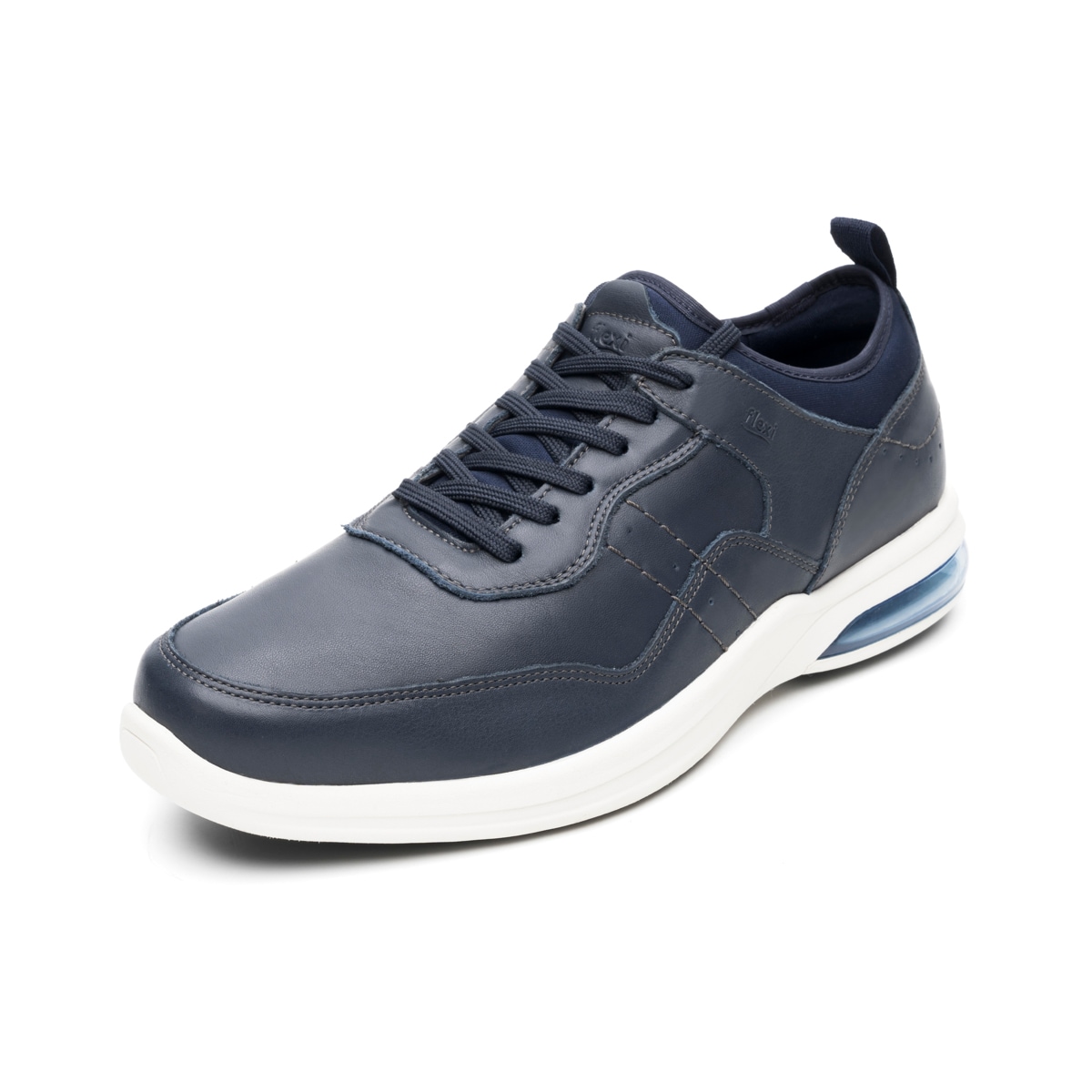 Oxford Casual Flexi para Hombre con Suela Air Shock Estilo 408101 Azul