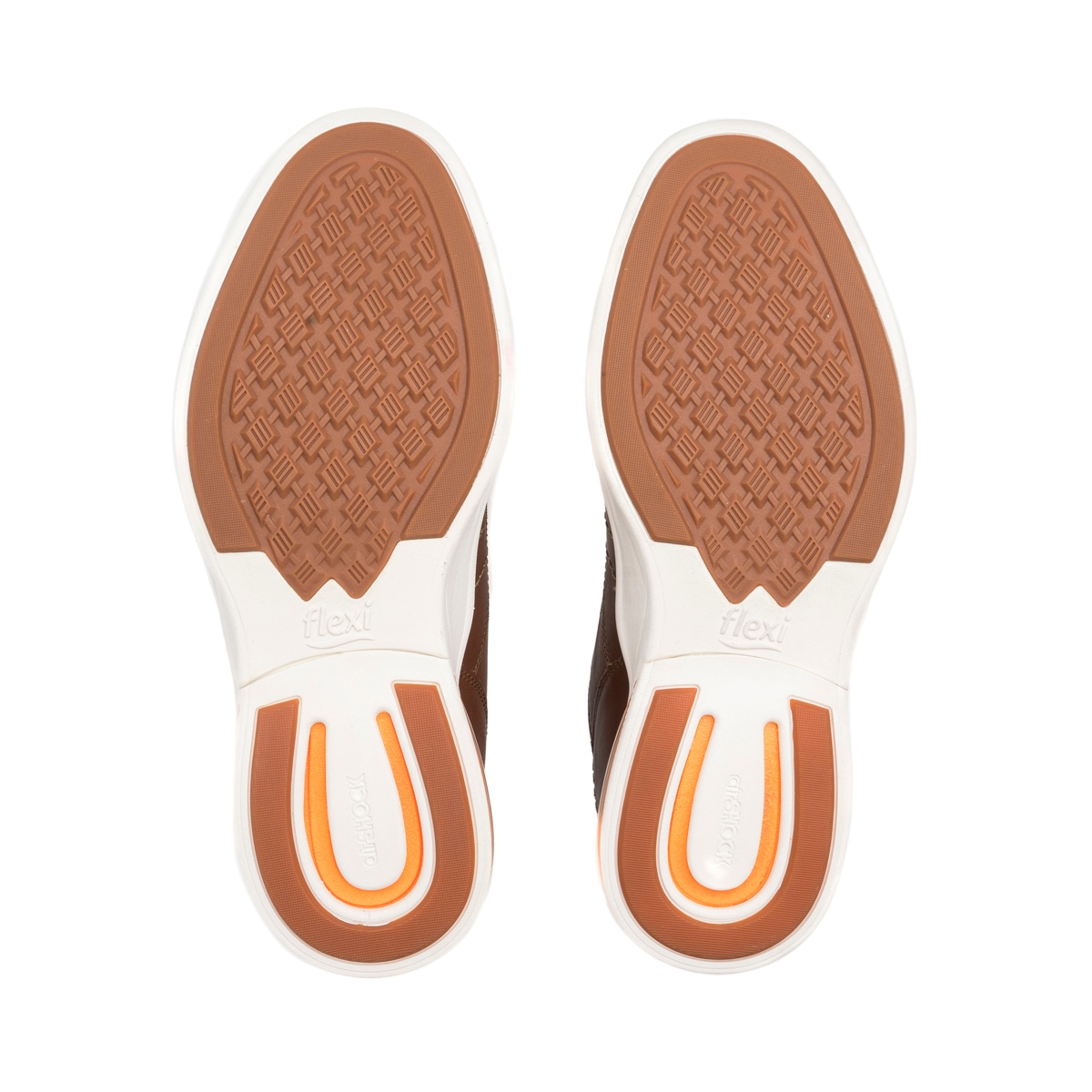 Oxford Casual Flexi para Hombre con Suela Air Shock Estilo 408101 Brandy