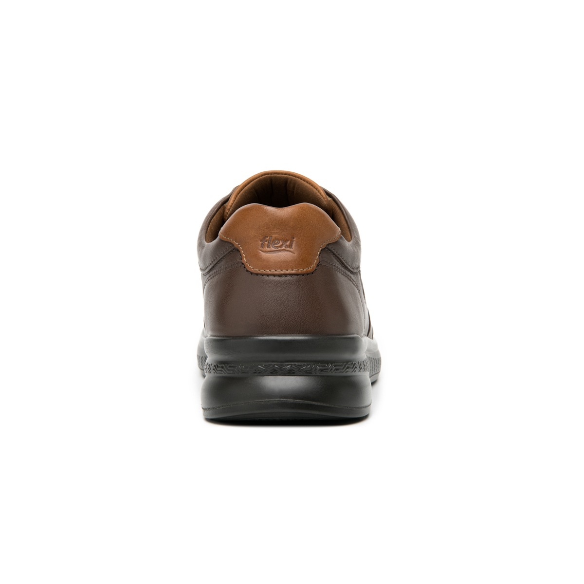 Zapato Con Puntera Flexi para Hombre con Suela Ligera Estilo 408204 Chocolate
