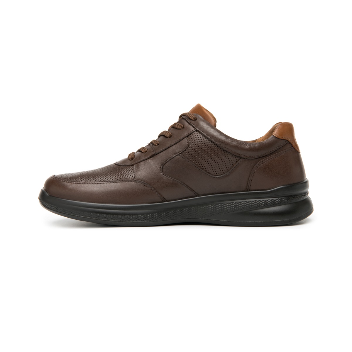 Zapato Con Puntera Flexi para Hombre con Suela Ligera Estilo 408204 Chocolate