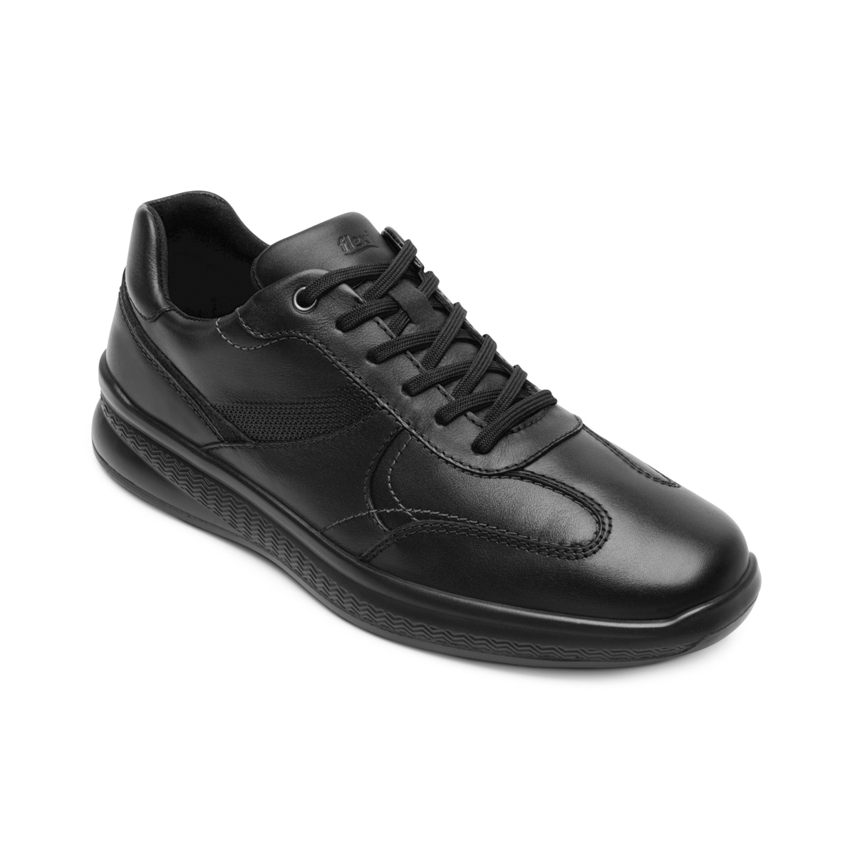 Oxford Casual Flexi para Hombre Estilo 408215 Negro