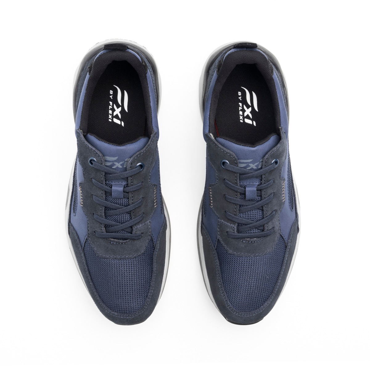 Sneaker Slip On Flexi para Hombre con Suela Extra Ligera Estilo 408801 Azul