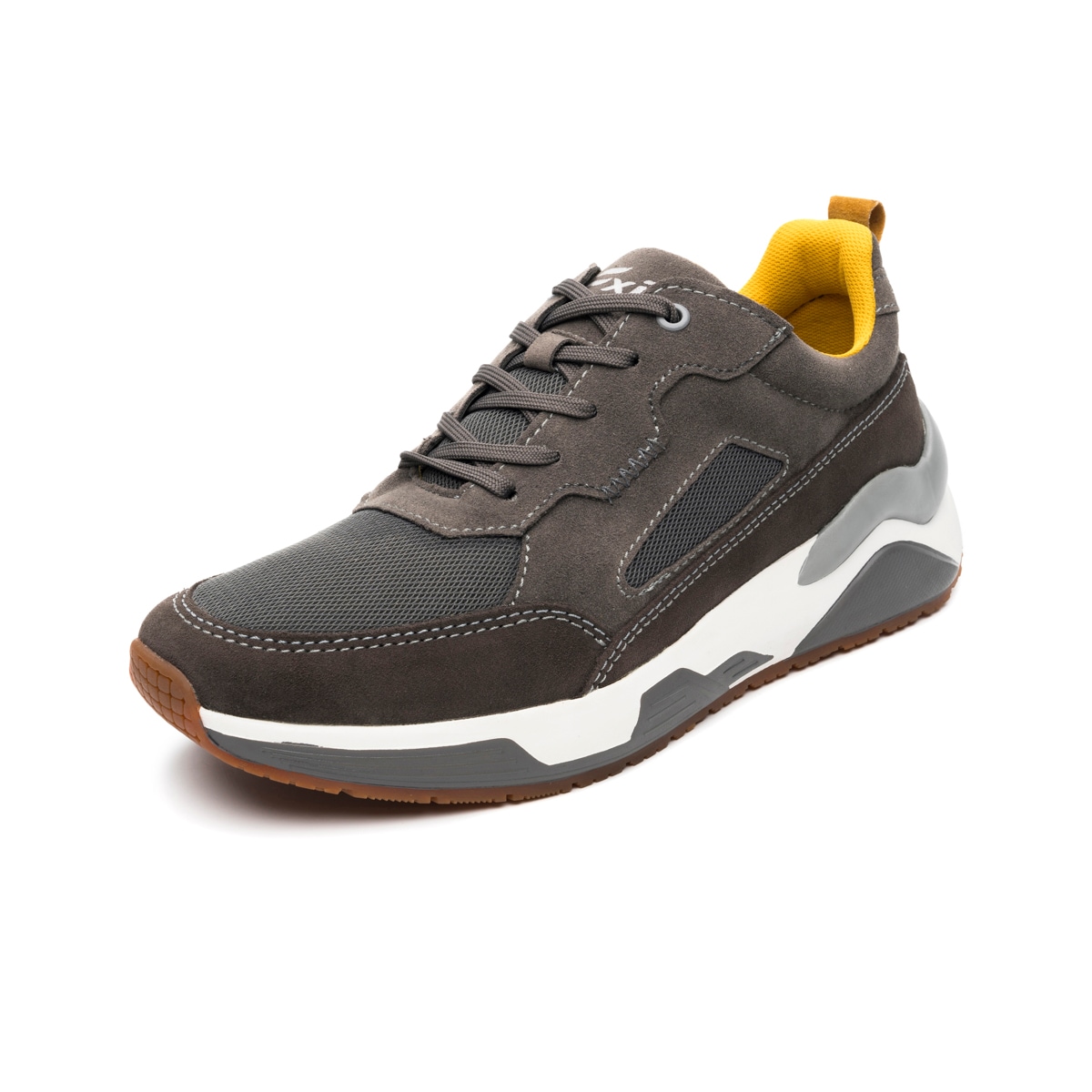 Sneaker Slip On Flexi para Hombre con Suela Extra Ligera Estilo 408801 Gris