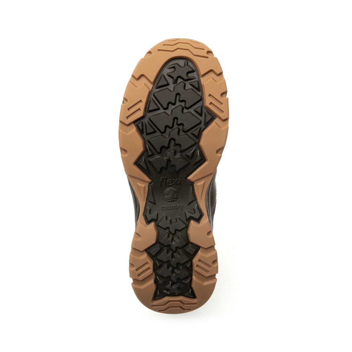 Bota Outdoor Piel Graneada Flexi Country para Hombre con Sistema De Mejor Agarre Estilo 409102 Chocolate