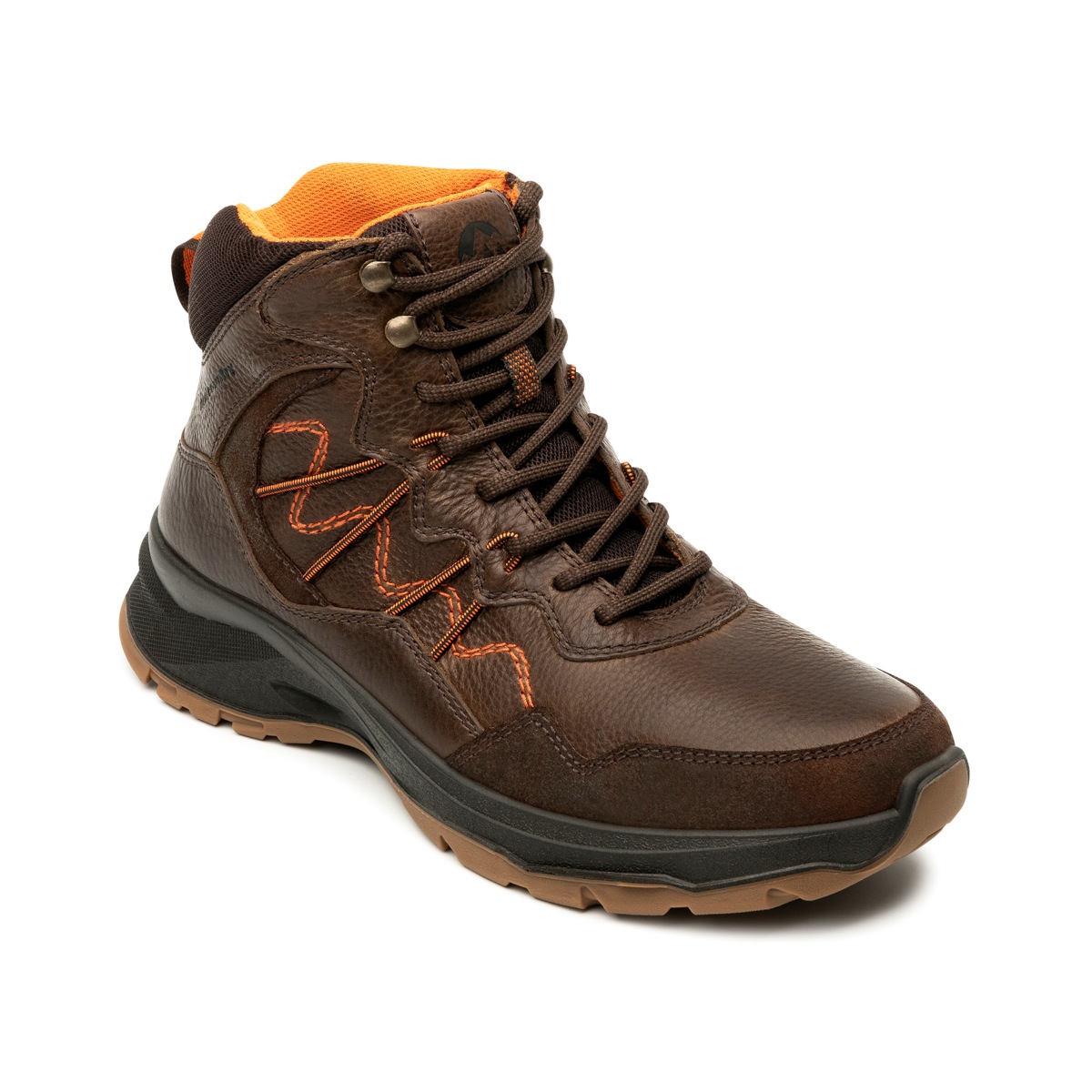Bota Outdoor Piel Graneada Flexi Country para Hombre con Sistema De Mejor Agarre Estilo 409102 Chocolate