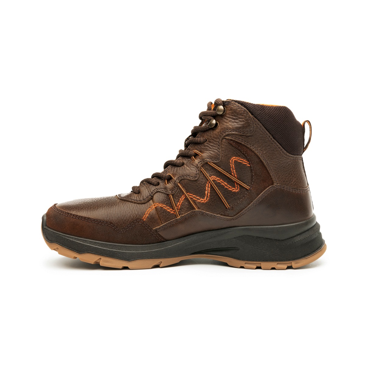 Bota Outdoor Piel Graneada Flexi Country para Hombre con Sistema De Mejor Agarre Estilo 409102 Chocolate