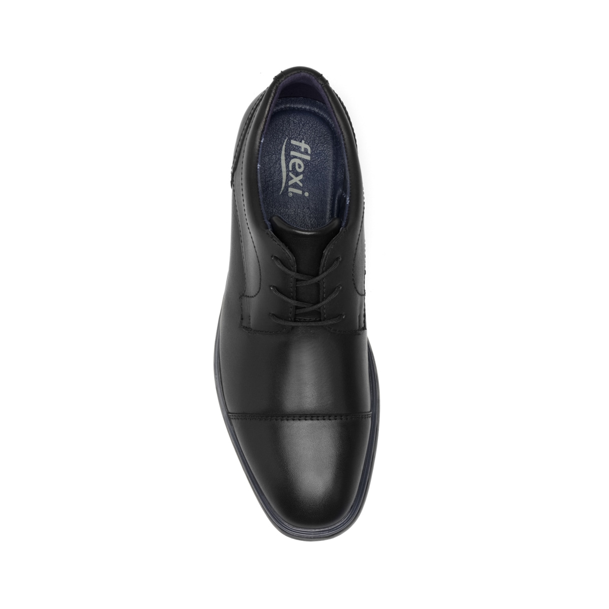 Derby Con Puntera Flexi para Hombre con Suela Extra Ligera Estilo 409405 Negro