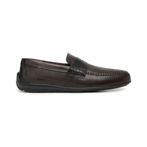 Penny Loafer Flexi para Hombre con Napa Tamboreada Estilo 410402 Moka