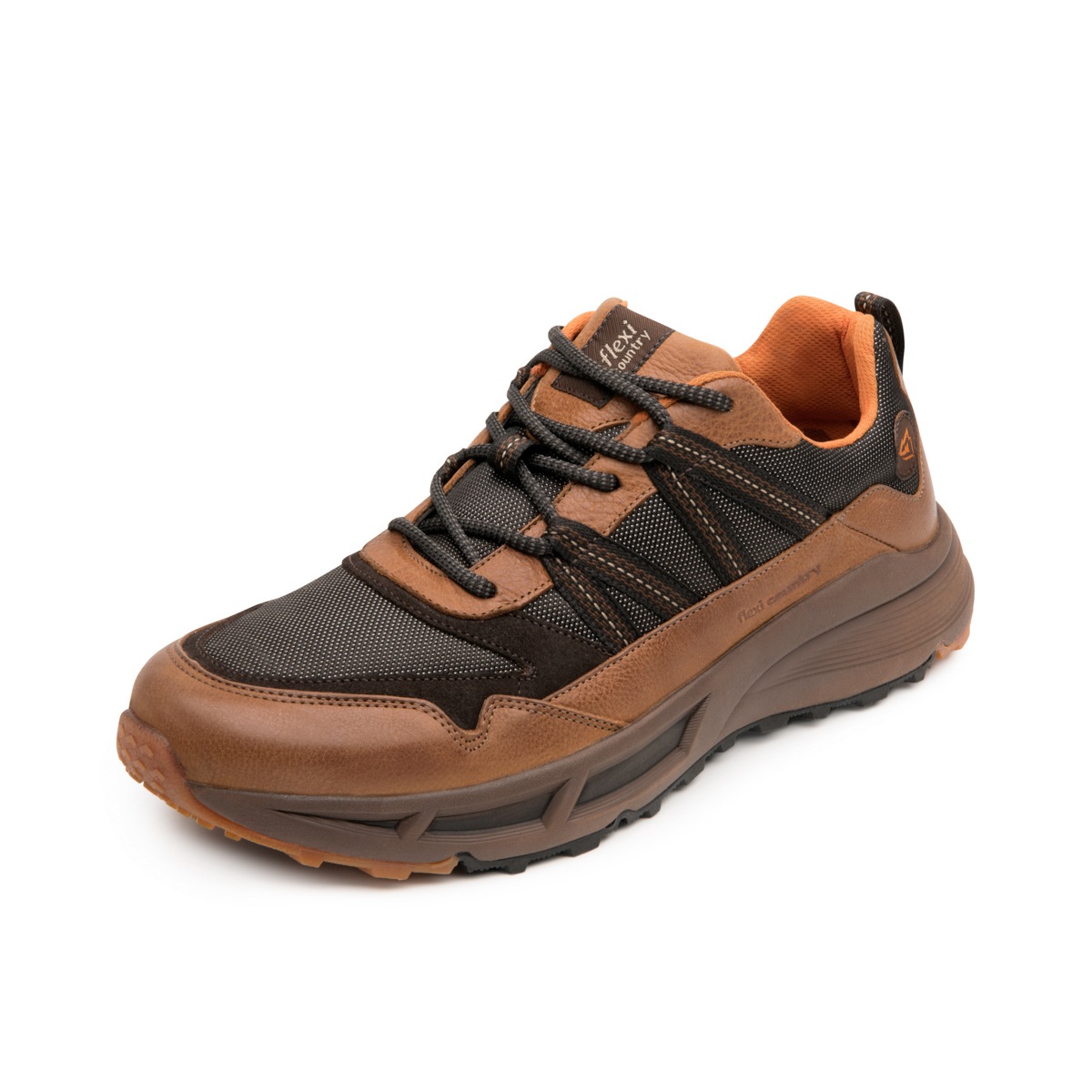 Zapato Outdoor Piel Flexi Country para Hombre con Sistema De Mejor Agarre Estilo 410902 Tan