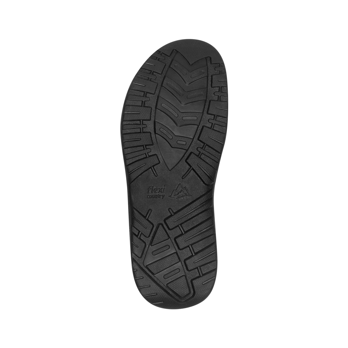 Sandalia Outdoor Piel Con Ajuste Flexi para Hombre con Ancho Ajustable Estilo 411001 Negro
