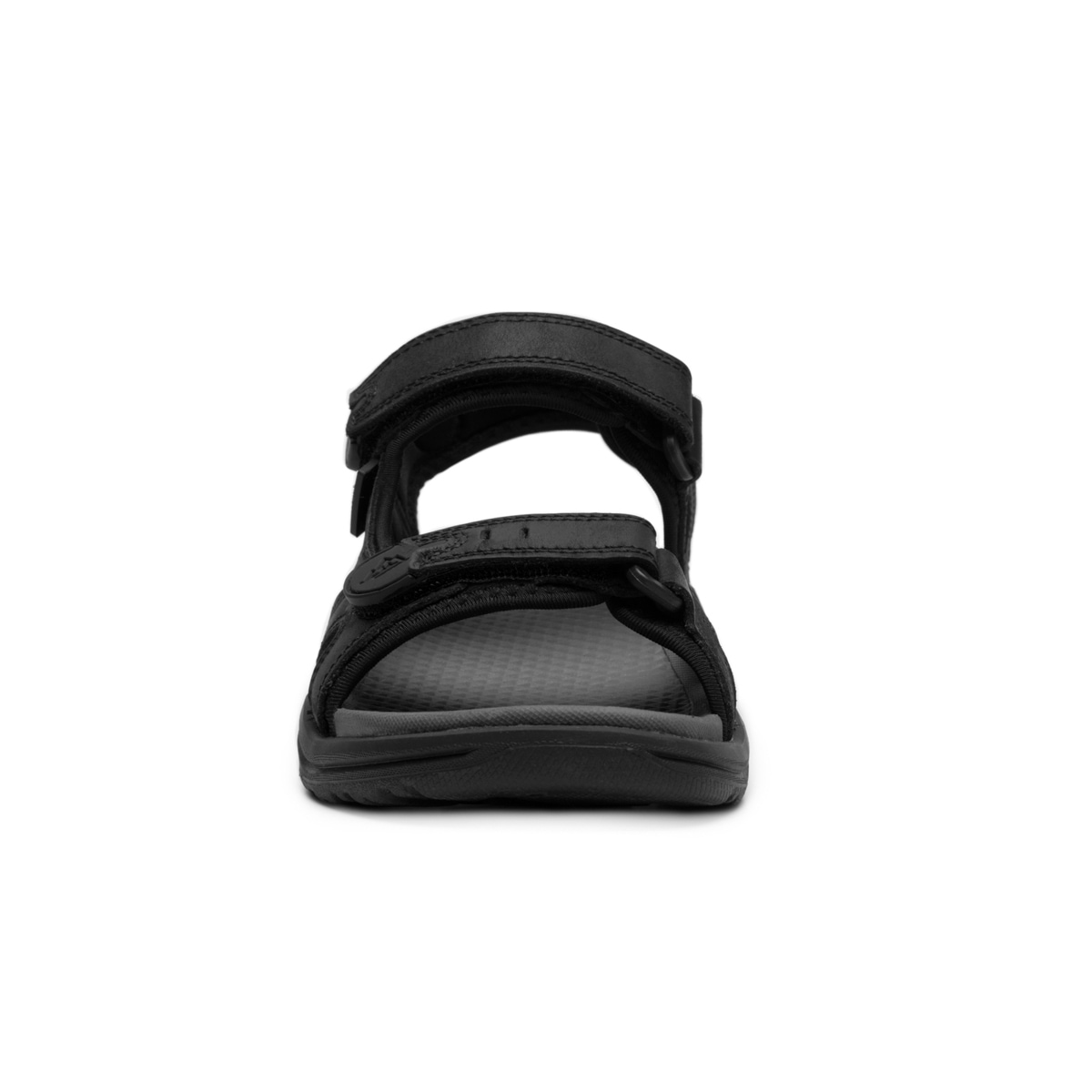 Sandalia Outdoor Piel Con Ajuste Flexi para Hombre con Ancho Ajustable Estilo 411001 Negro