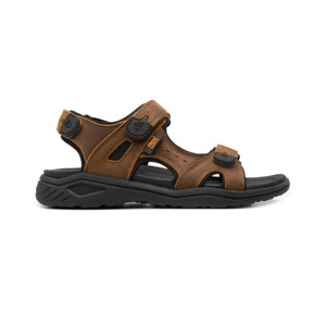 Sandalia Outdoor Piel Con Ajuste Flexi para Hombre con Ancho Ajustable Estilo 411001 Tan