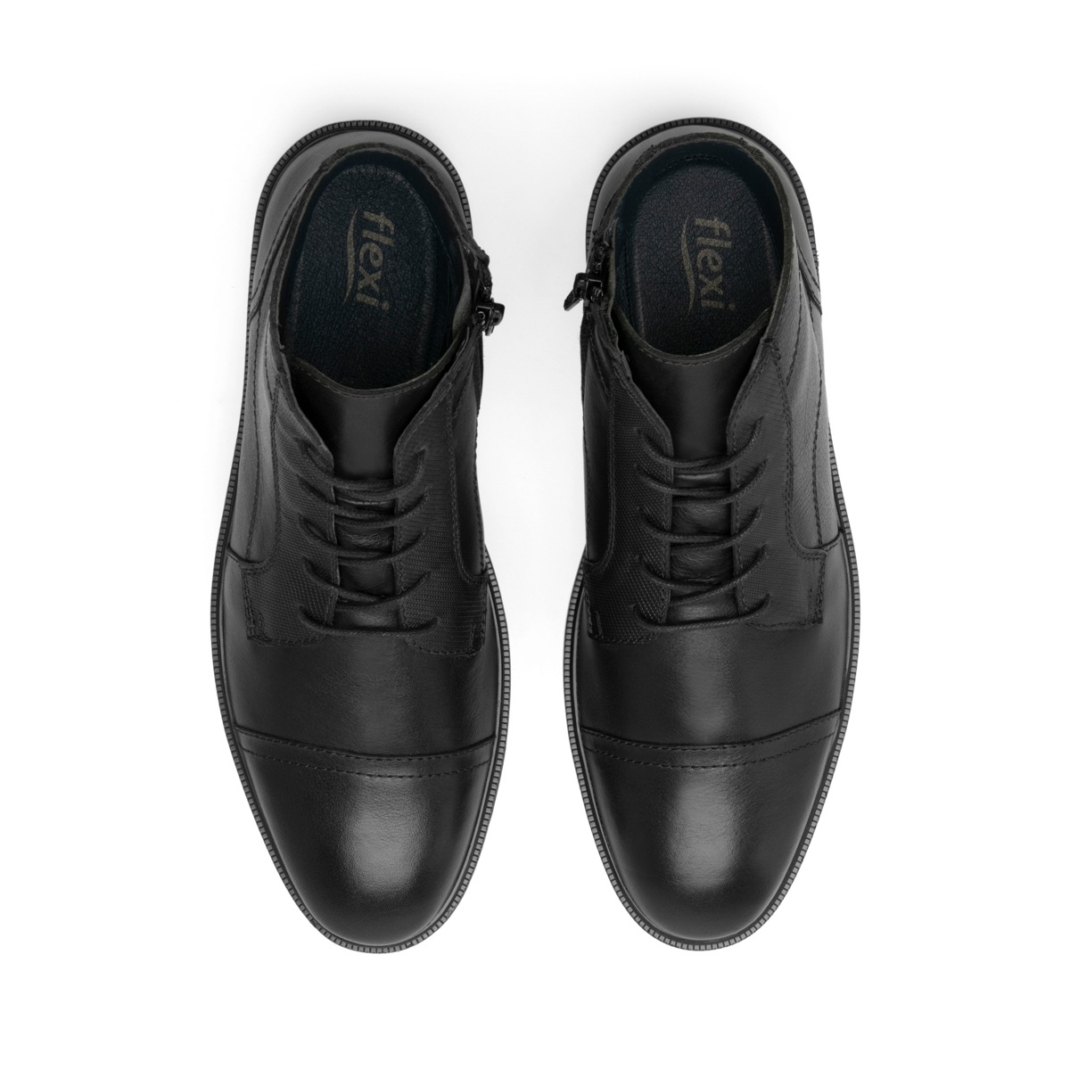 Botín Casual Flexi para Hombre con Cierre Interno Estilo 412306 Negro