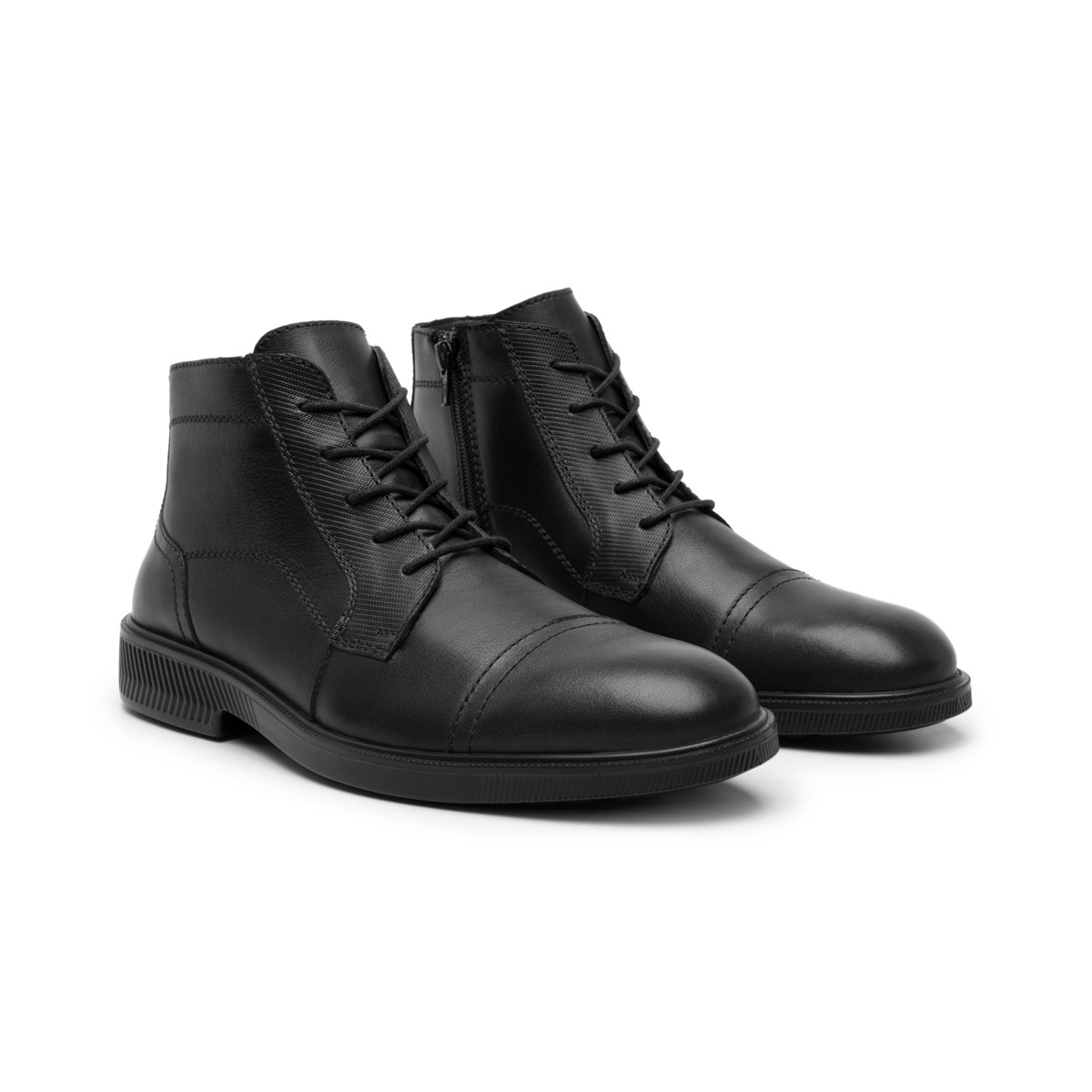Botín Casual Flexi para Hombre con Cierre Interno Estilo 412306 Negro