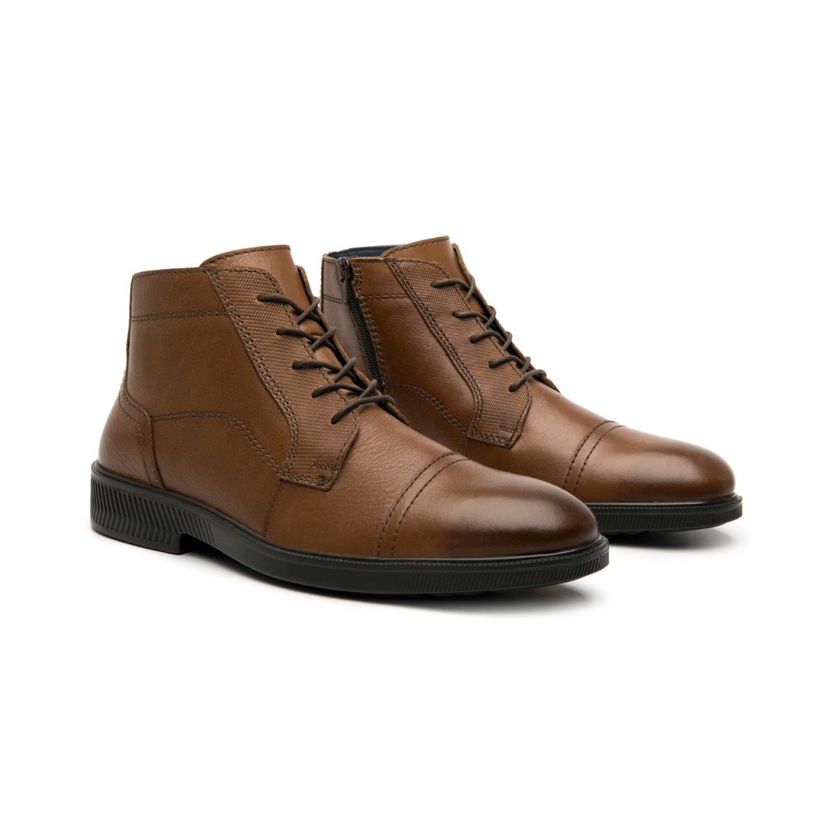 Botín Casual Flexi para Hombre con Cierre Interno Estilo 412306 Tan