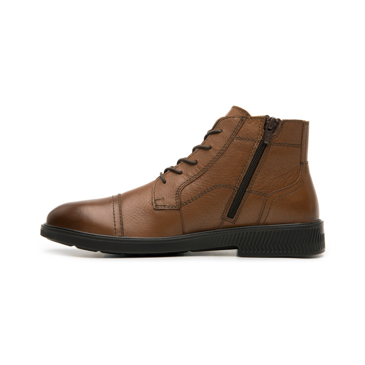 Botín Casual Flexi para Hombre con Cierre Interno Estilo 412306 Tan