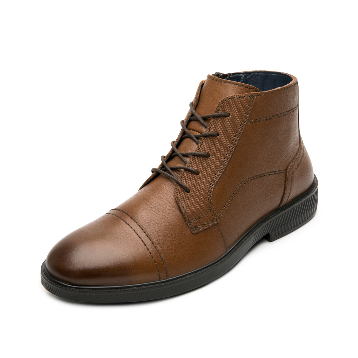 Botín Casual Flexi para Hombre con Cierre Interno Estilo 412306 Tan