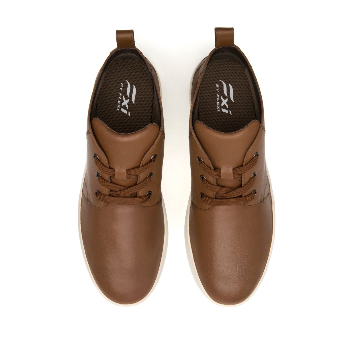 Botín Casual Flexi para Hombre con Piel Extra Suave Estilo 412405 Tan